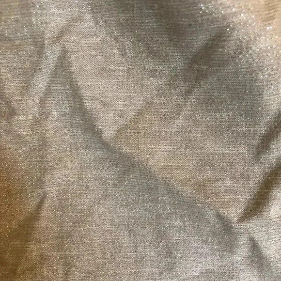 Metallic brown and silver mod elastic waist skirt M - Picture 5 of 14